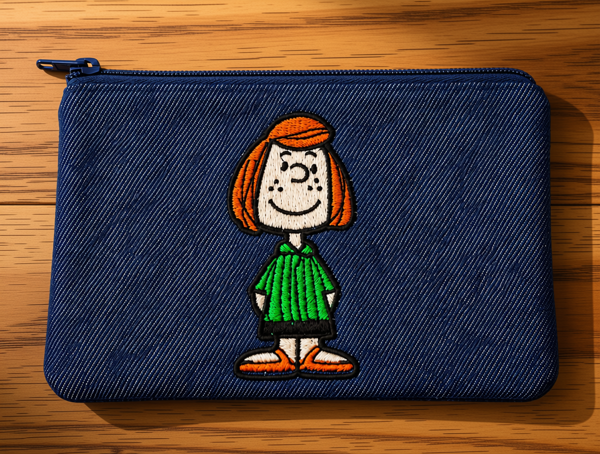Peppermint Patty Embroidered Bag Buddy