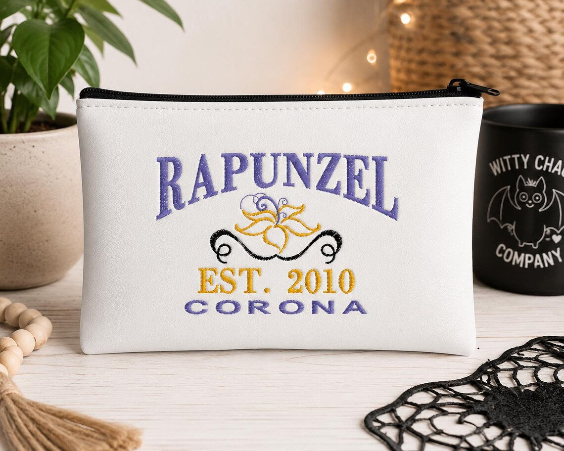 Rapunzel Inspired Zipper Pouch