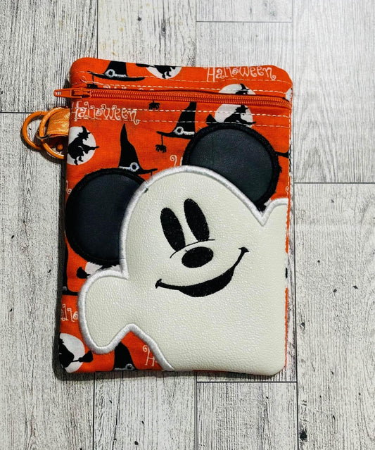 Vertical Mickey Ghost Bag Charm
