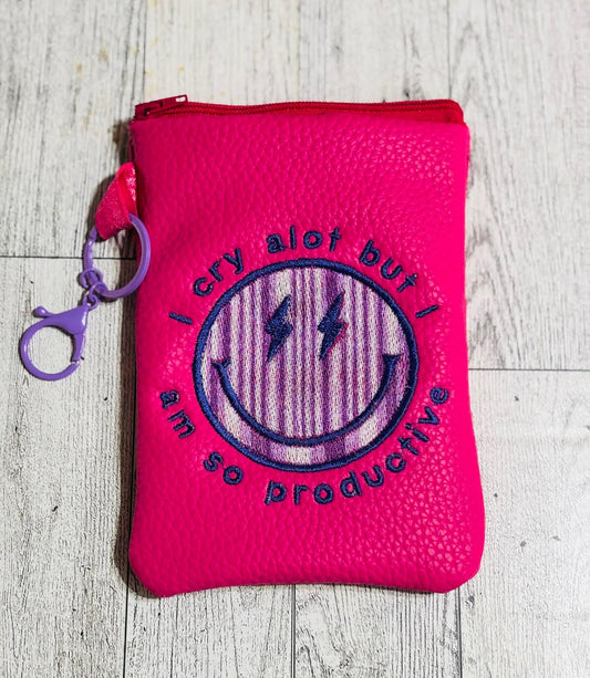 Cry A Lot Bag Buddy Mini Zipper Pouch
