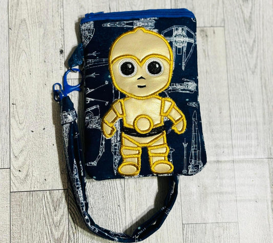 Gold Droid Chibi Bag Charm