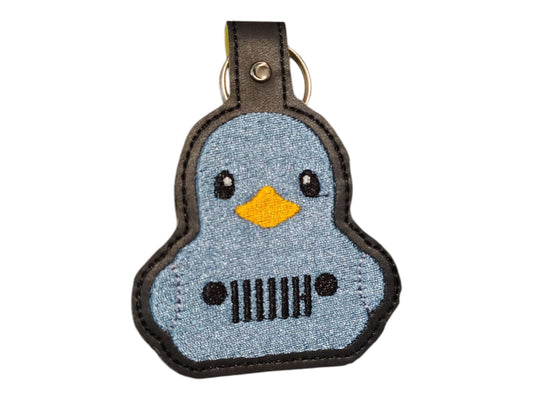 Blue Rubber Duck  Keychain