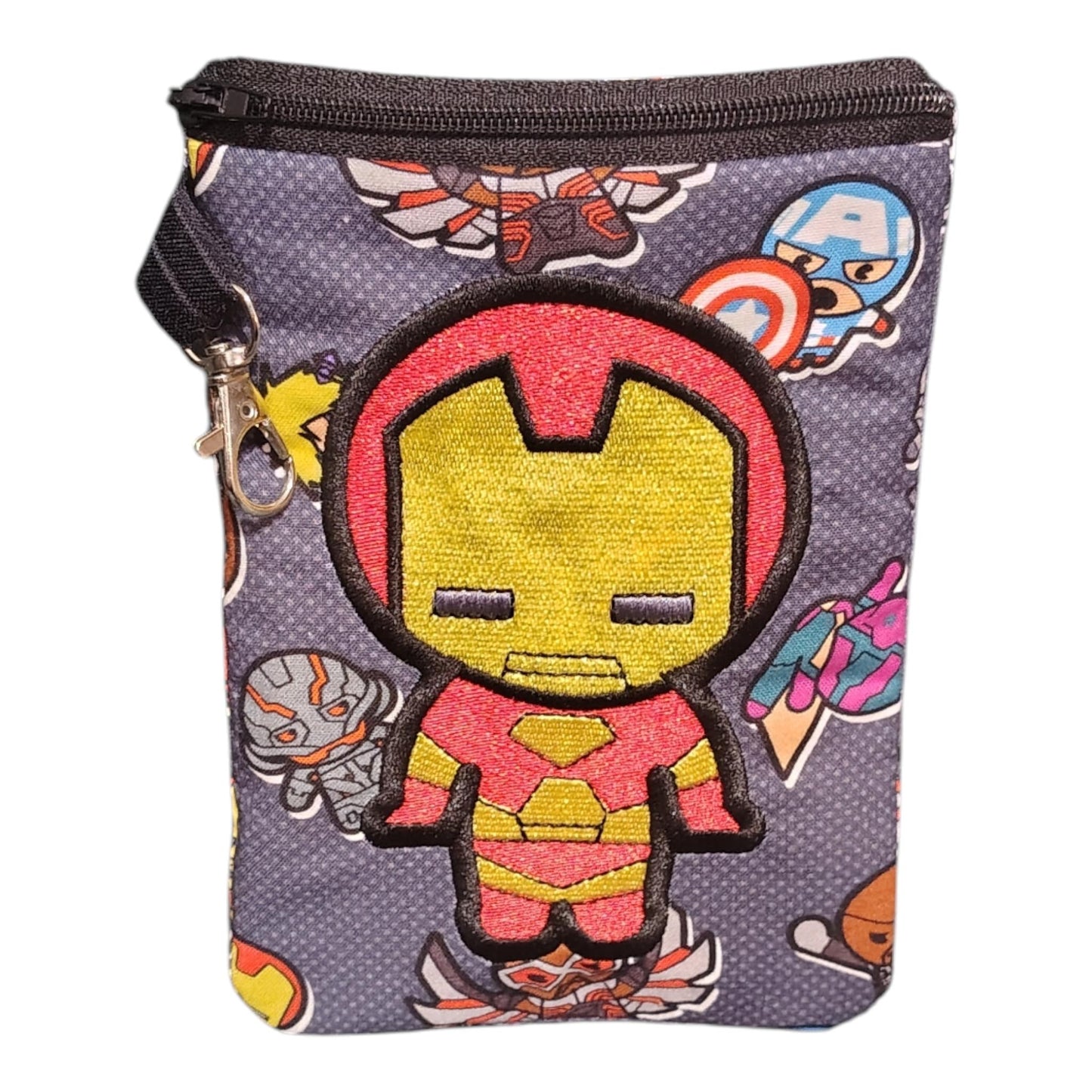 Metal Man Hero Bag Buddy Mini Zipper Bag