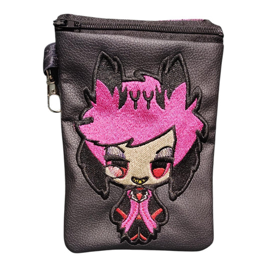Handmade Kawaii Demon Mini Zipper Pouch  Fandom Bag Charm