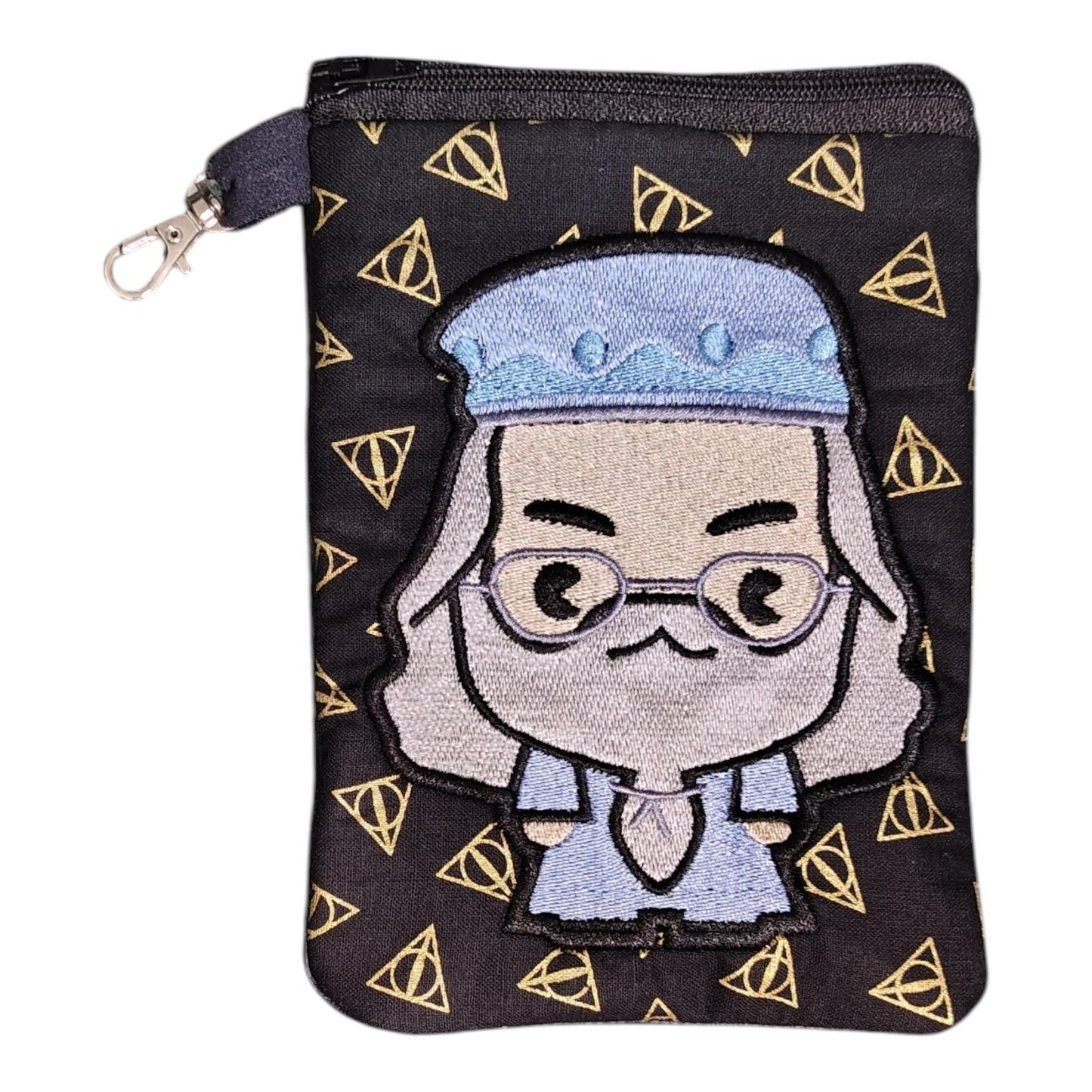 Wizard Inspired Mini Zipper Pouch - Handmade Character Bag Buddy - Magic Themed Coin Purse