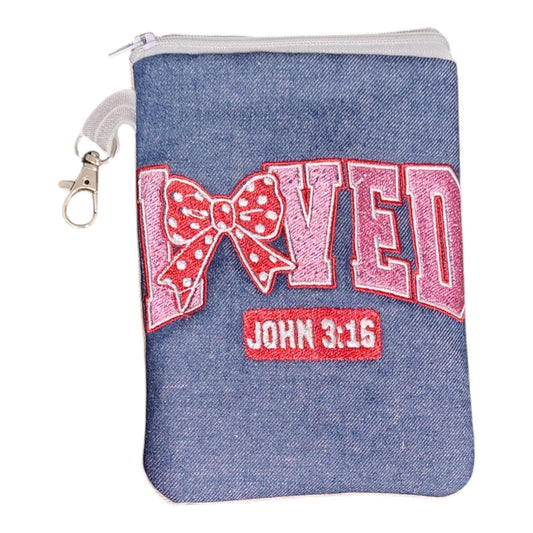 Loved Bag Buddy Zipper Pouch Bag Charm