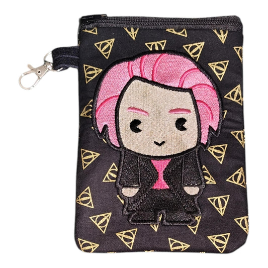 Pink Haired Auror  Bag Buddy Mini Zipper Pouch