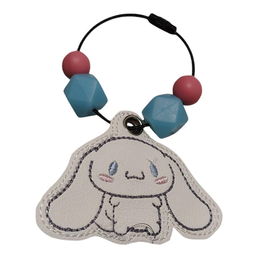 Cinnamon Roll Embroidered Handmade  Bag Charm