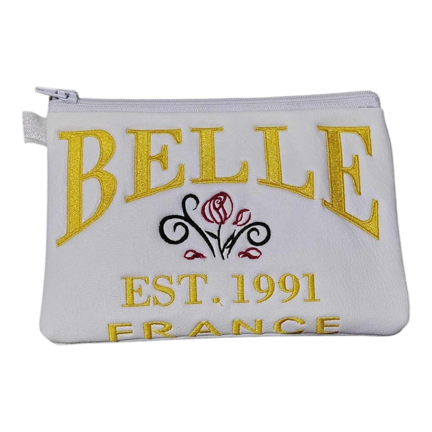 Fairytale Librarian Zipper Pouch  Belle Inspired Wristlet