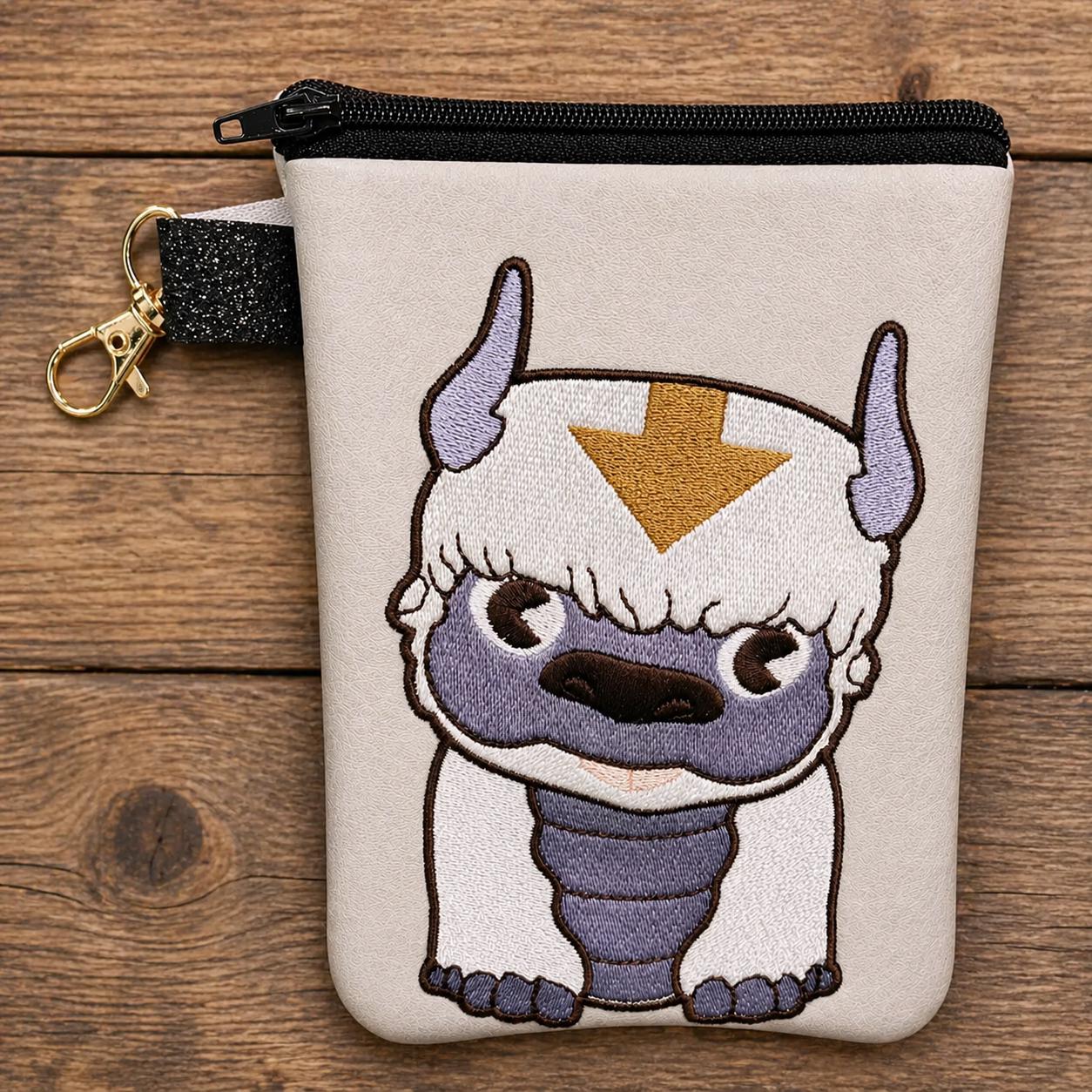 Flying Bison Inspired Zipper Pouch | Avatar Fan Accessory, 5x7 Organizer