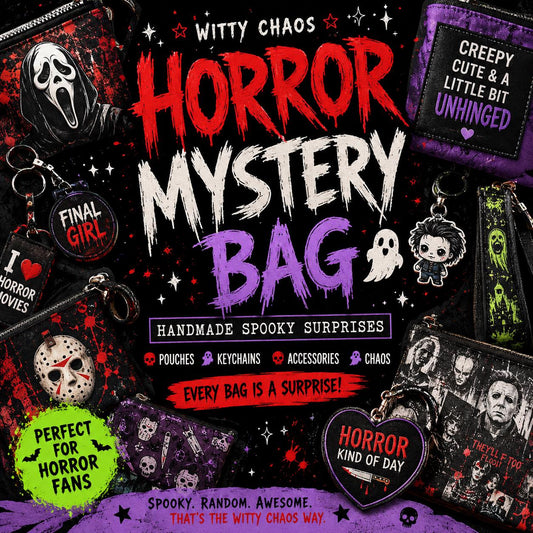 Horror Mystery Bag | Handmade Spooky Fandom Accessories, Pouches, Keychains (Surprise)