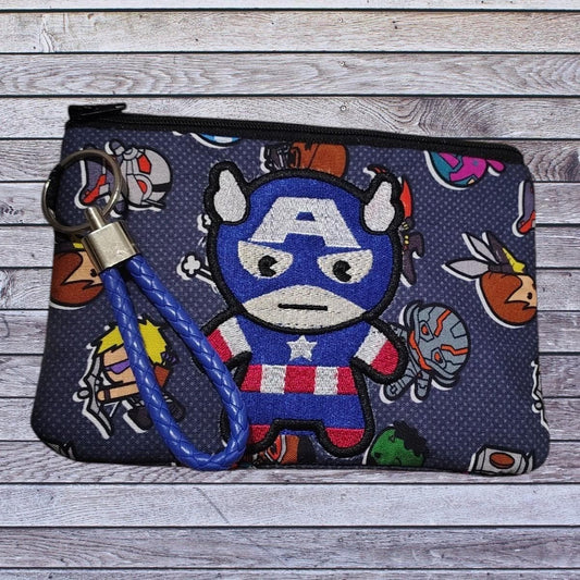 Patriotic Hero Inspired Zipper Pouch