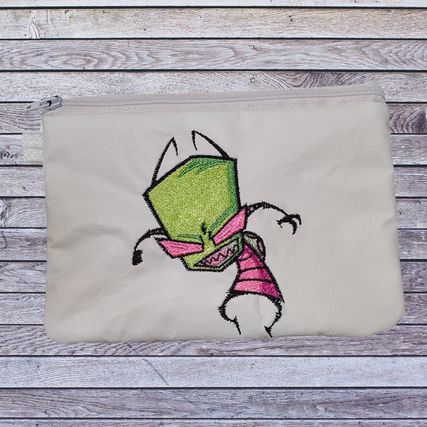 Nostalgia Invader Wristlet Pouch
