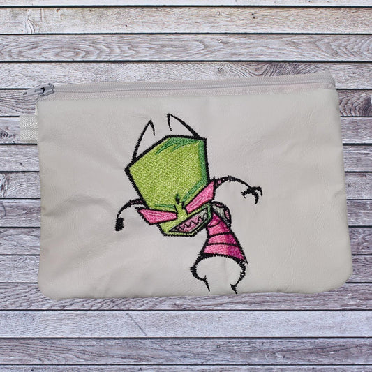 Nostalgia Invader Wristlet Pouch