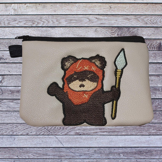 Bag Buddy Angry Bear Mini Zipper Bag Handmade