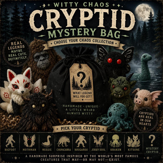 Cryptid Mystery Bag | Choose Your Chaos Collection | Bigfoot, Mothman, Nessie & More