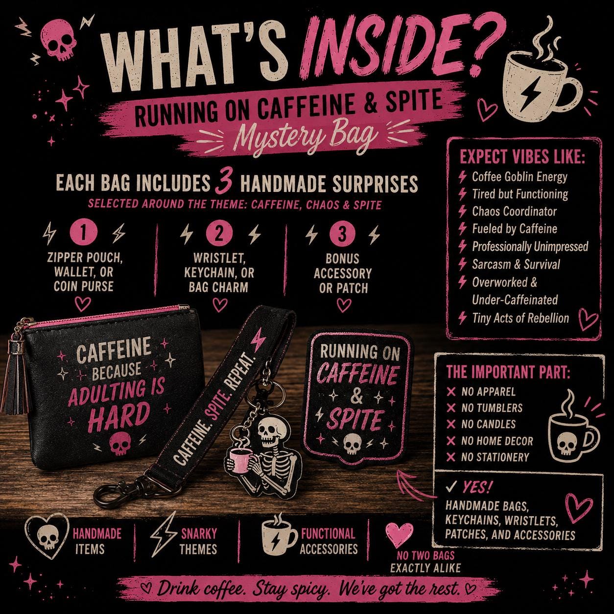Running on Caffeine & Spite Mystery Bag