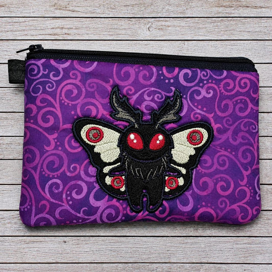 Adorable Mothman Cryptid Wristlet