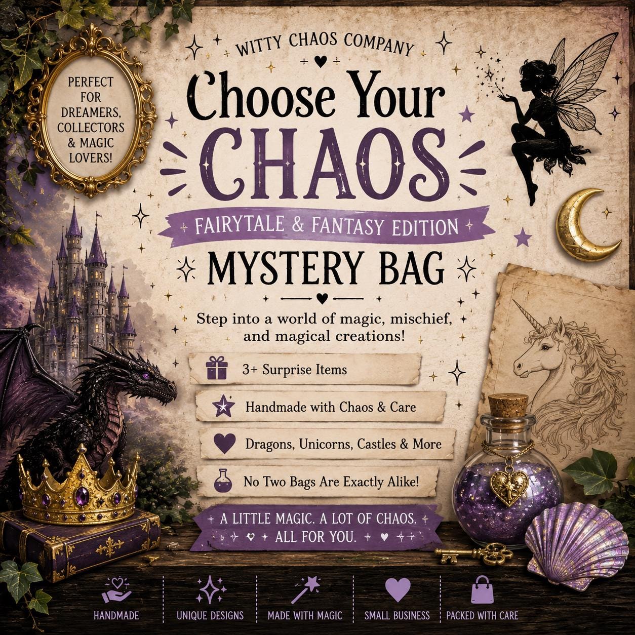 Choose Your Chaos  Fairytale & Fantasy Mystery Bag