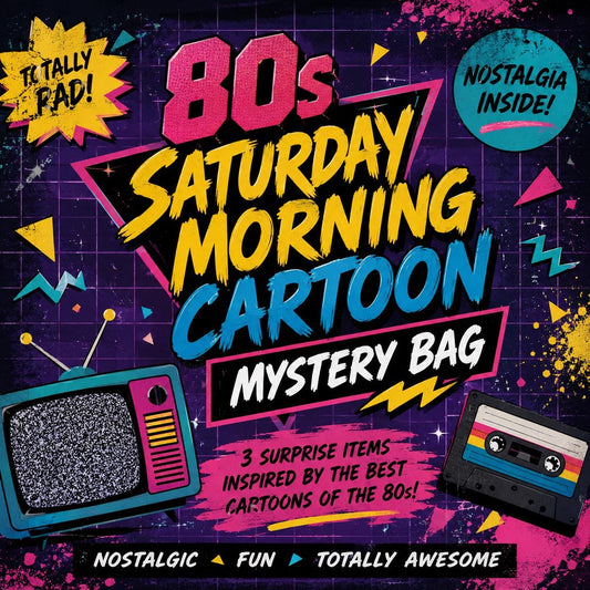 80s Saturday Morning Cartoon Mystery Bag | Retro Inspired Handmade Accessories