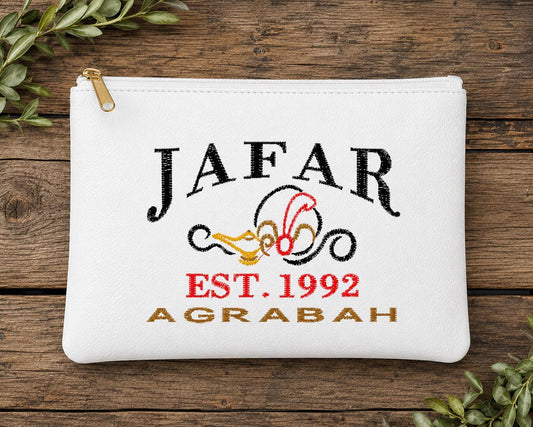 Jafar Agrabah Faux Leather Zipper Pouch | Villain Inspired Cosmetic Bag