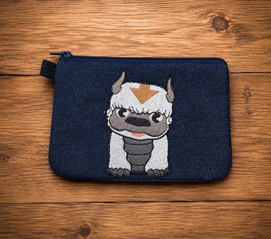 Flying Bison Inspired Zipper Pouch | Avatar Fan Accessory, 5x7 Organizer