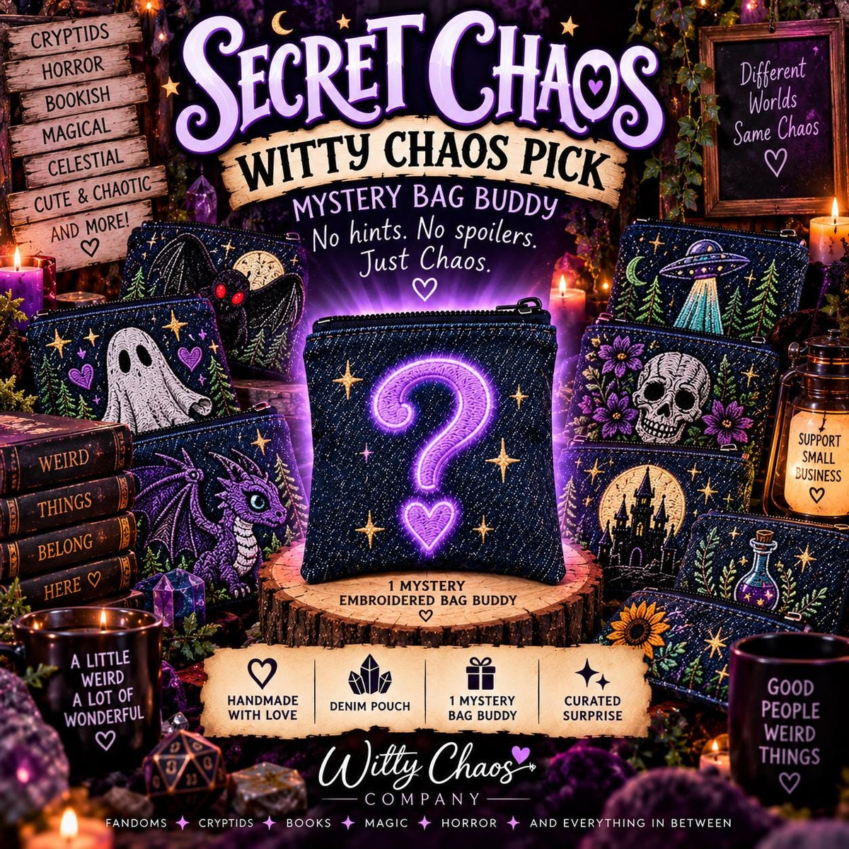 Handmade Mystery Accessory Surprise Bag | Witty Chaos Company Curated Pick